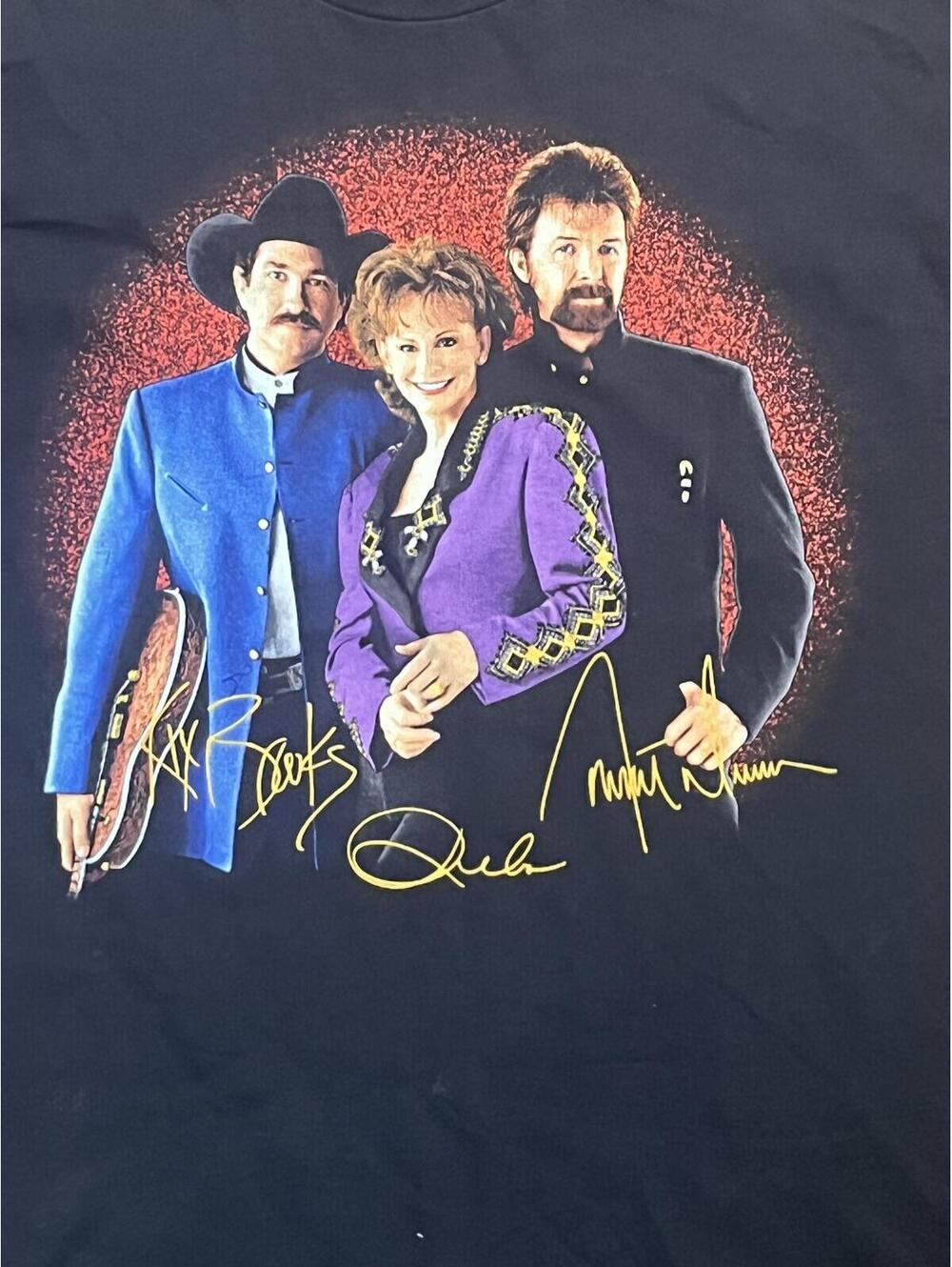 Vintage 1997 Reba McEntire Brooks & Dunn Tour Shirt XL Murina Made in USA 90s